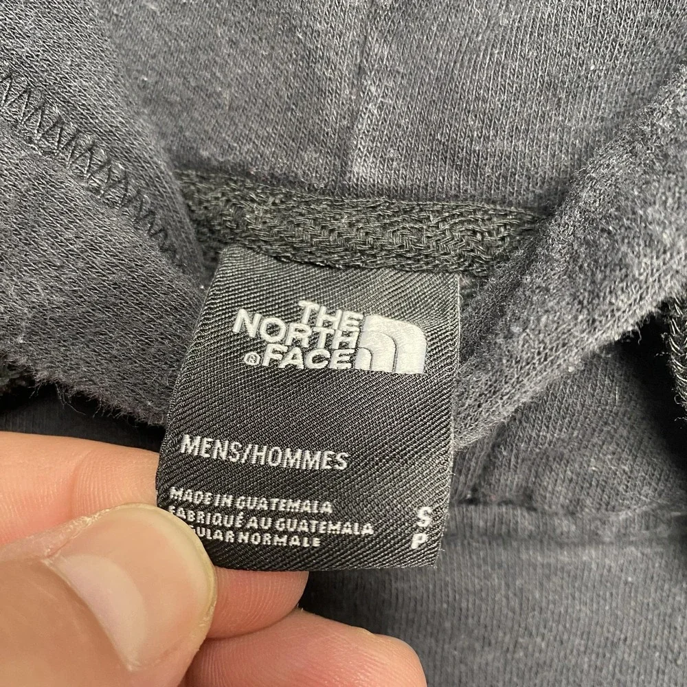The‎ North Face Hoodie Sweatshirt Mens Small Black Fleece Pullover Graphic Logo